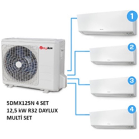 DAİKİN Daylux Multi Inverter Set 9000 / 9000 / 12000 / 24000 BTU/h R32